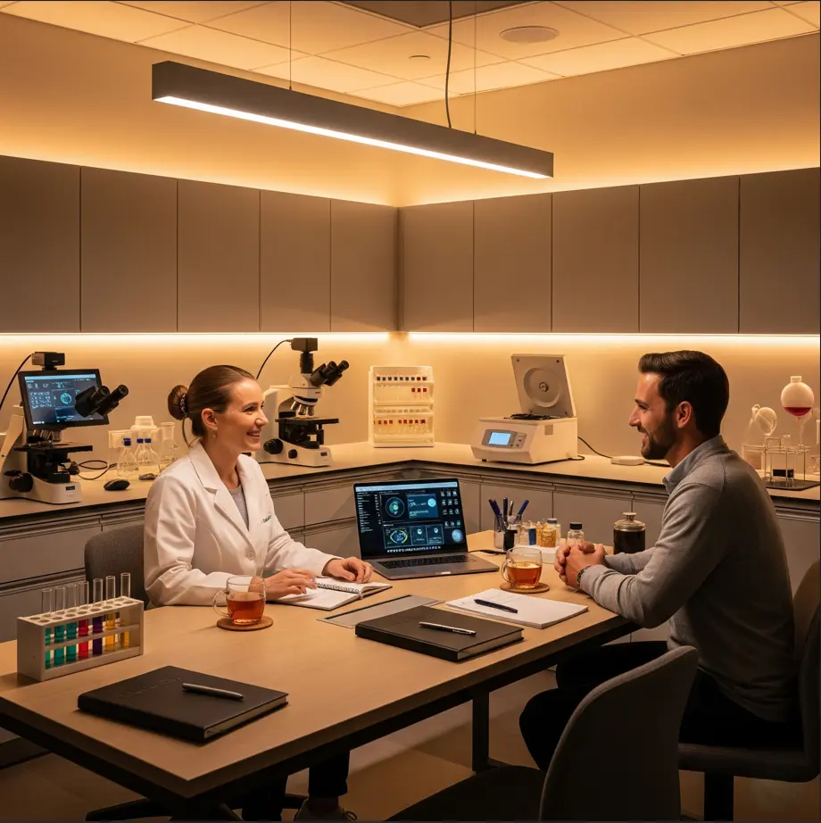 A modern, newly set up laboratory